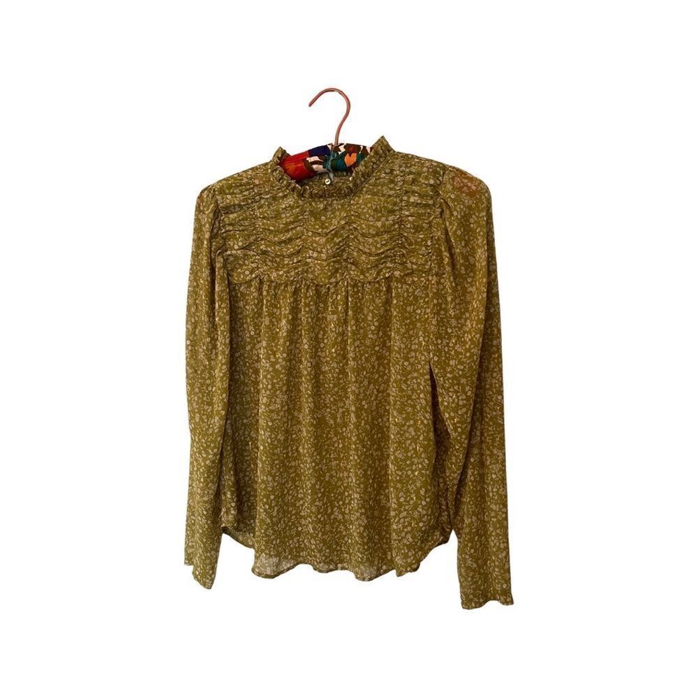 Maison d’Amelie | green, long sleeve blouse
